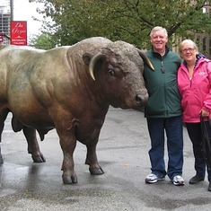 with Beth and a Buffalo