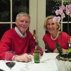"Gathering once again for "Pot Luck" Christmas @ Nula and Sid's.beaming, Beaming Ken, with Nula by his side"