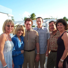 Karen, Marysue, Ken, Eric, Don and Connie in Playa Del Carmen, Mexico