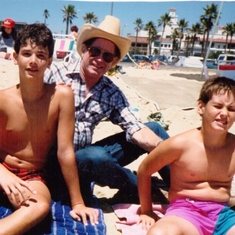 Dad with Connie's Beach Boys!