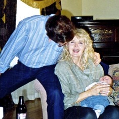 ****Kenny and Marysue with baby Austin, 1992 Santa Monica