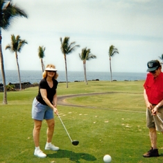 Mom & Dad Golfing in Hawaii