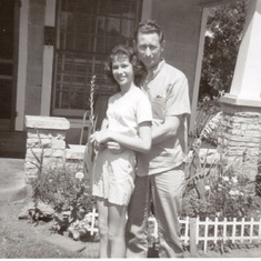 Early pic of Granddad and Mom