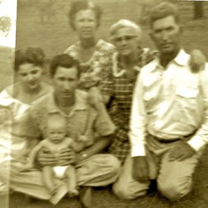 Daddy with Craig, Mom and his parents 1955