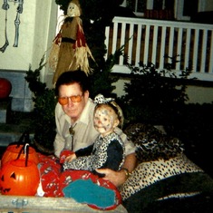 Granddad and Hannah Halloween 2000