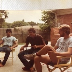 George, Geoff, and Steve (Ken's college friend) in Austin
