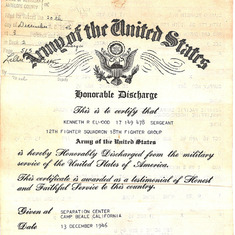 Ken's Honorable Discharge (front)