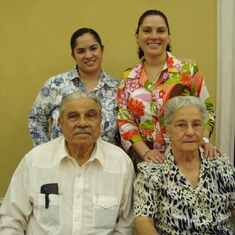 Kennie, Karmen, Pamo & Pama at the Twins 50th birthday Celebration