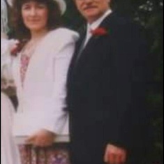 Mam and Dad at Julies (1st born Daughter) wedding to Tony