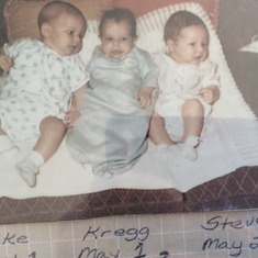 1969 Three Newborn Olsons in 3 months that year.