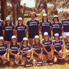 1980 Now on Shore Line Drive, Ken coached softball with pal Roy Nadar.