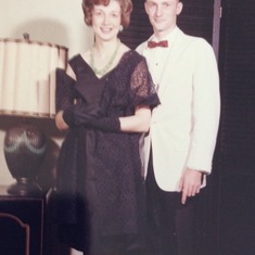 By 1965 Sandy, 5 months pregnant here, was teaching at Woodridge High. She and Ken were chaperones at the prom that year.