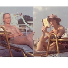 1963 Ken n Sandy Poolside 1st FL trip