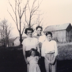 1955 Catherine, Ken, Bob & Karen. (Thanks, Aunt Pat!)