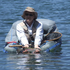 Fishing Campbell Lake, Lake County, OR  July, 2010