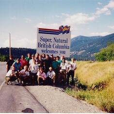 Kenton and his crew. Border of B.C. Aug. 1994