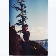 Kenton at Crater Lake N.P. We had a great time there. Such a beautiful lake. 1992