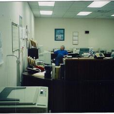 Kenton in the office.  Yuma Field Office, Yuma, AZ 2000