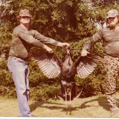 Kenton and Kevin,  KW's 20.5 lb Turkey. Opening Day  Spring 1981 or 1982