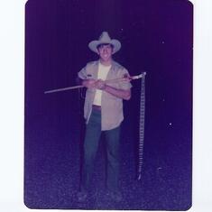 Kenton and his friend Ron Dodd had been out rattle snake hunting. Undated