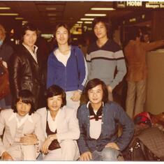 Dec. 7, 1980 Ken and brothers at airport