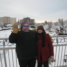 Kevin & Kim Lindquist at the Yukon Quest 2010