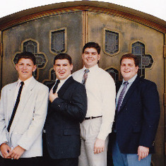 Jeff, Paul, Mark, and Kevin Engle. 1990 from Aunt Rita and Uncle Bill Shaw.