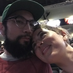 April 2019 at Weezer concert for our 3yr anniversary