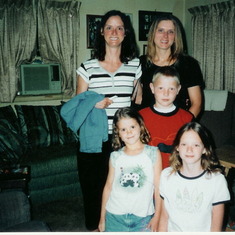 Kevin, his mom, his Aunt Lisa and two cousins Gabrielle and Candace