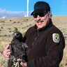 Kevin holding a Golden Eagle.