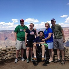 The Kennedy family overlooking the Grand Canyon, July 2013