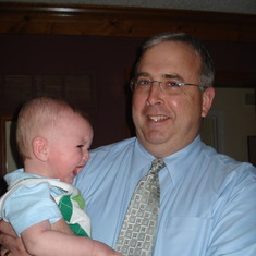Kevin with nephew Kenny, April 2009