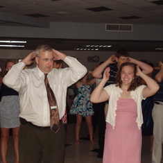 Kevin's favorite dance, The Macarana, July 2011