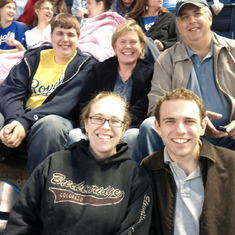 Family time at the Royals game, June 2012