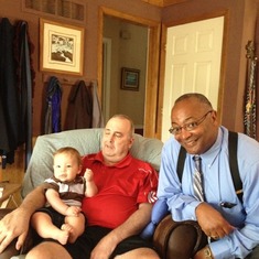 George with both of his grandpas