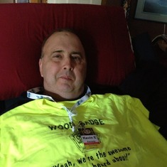 Kevin with Woodbadge staff T-Shirt