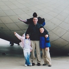 With my kids in Chicago.