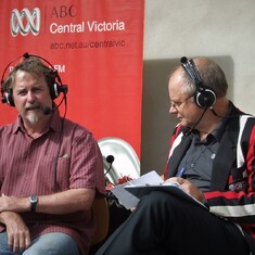 Kevin and Dave Lennon ABC Regional Radio outdoor broadcast