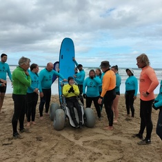 Hitting the water with the Disabled Surf Association at Inverloch