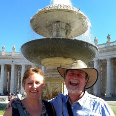 Lauretta & Kevin at the Pope's place 2018