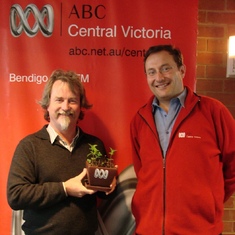 Kevin celebrating the saving of the ABC "miracle mint" - 2008