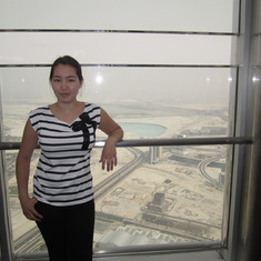 Халифа в башне Бурж-Халифа, Дубай , март 2011