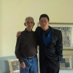 Dad and Anthony the night of his Senior Prom