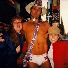 Me and Kierstyn in Times Square with the Naked Cowboy.