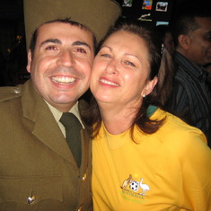 Kim with Tony 2008 ICS Xmas party 2