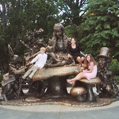 avery, kim, and hilary in central park
