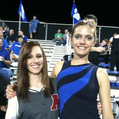 Kimi and me when she came to watch me preform at a football game