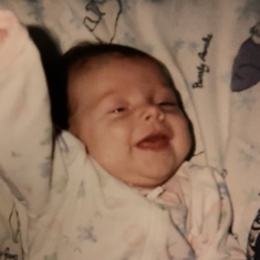 She was such a happy baby!!