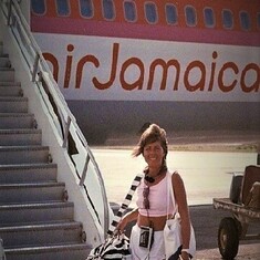 Kim leaving   Jamaica 1986