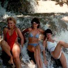Mary, Kim & Wendy at Dunn's River Falls, Jamaica 1986